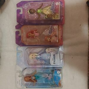 4 disney princess dolls